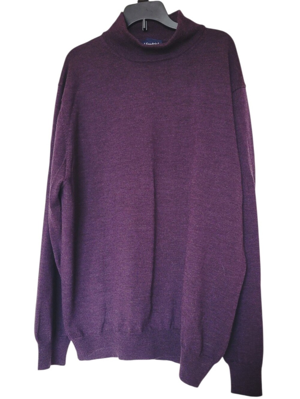 Paul Fredrick Purple Sweater Extra Fine Merino Wool